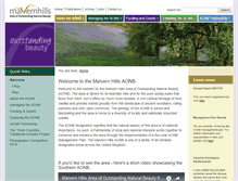 Tablet Screenshot of malvernhillsaonb.org.uk